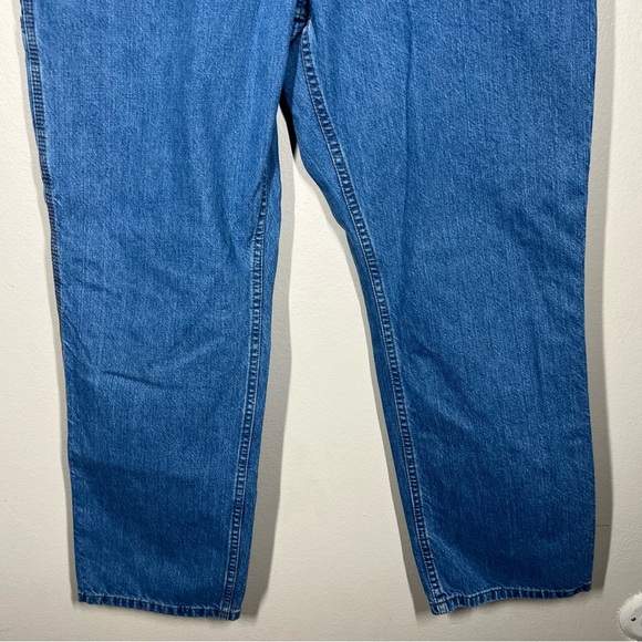 Carhartt Mens Denim Blue Loose Fit Carpenter Jeans Cotton Size 34x30 - Picture 3 of 11
